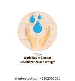 Vector illustration of World Day to Combat Desertification and Drought social media story template