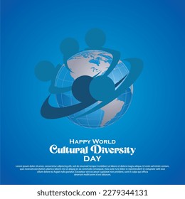 Vector illustration of World Day for Cultural Diversity.