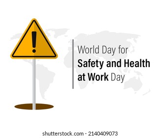 Ilustración de vectores para el Día Mundial de la Seguridad y la Salud en el Trabajo