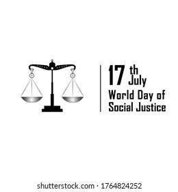 vector illustration OF World Day of Social Justice.  