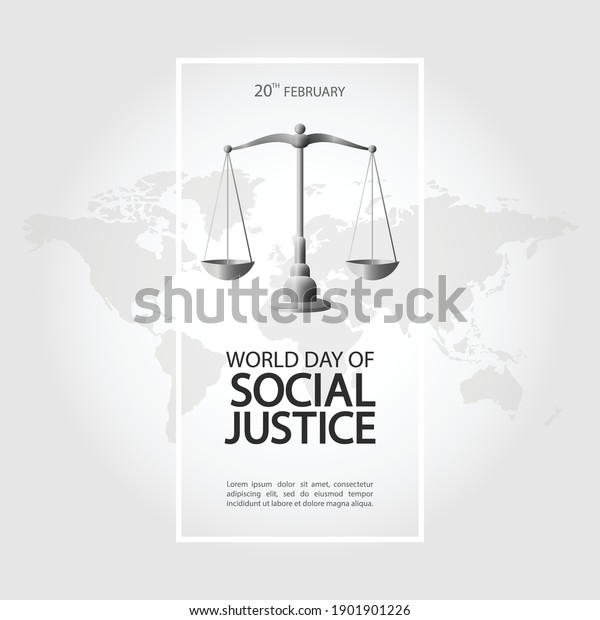 Vector\
Illustration of World Day of Social\
Justice\
