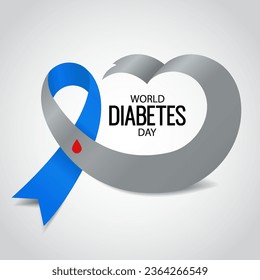 Vector Illustration of World Diabetes Day.
