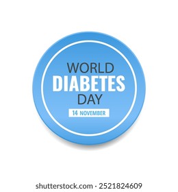 Ilustración vectorial del Día mundial de la diabetes.
