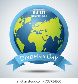 Vector illustration of World Diabetes Day