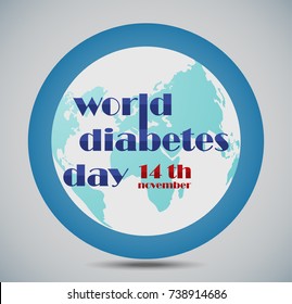 Vector illustration of World Diabetes Day