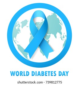 Vector illustration of World Diabetes Day Concept