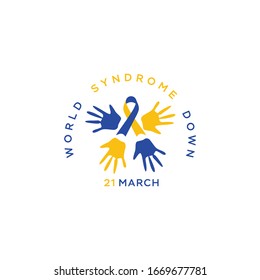 Vector illustration of World Down Syndrome Day