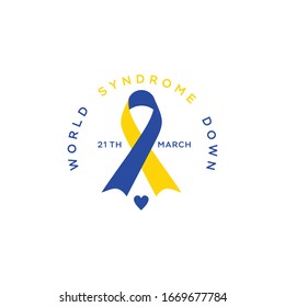 Vector illustration of World Down Syndrome Day