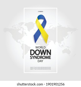 Vector Illustration of World Down Syndrome Day
