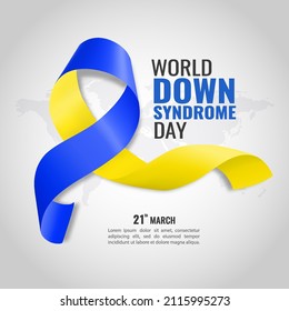 Vector Illustration of World Down Syndrome Day
