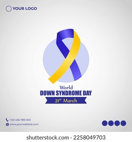 Vector illustration for World Down Syndrome Day