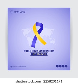 Vector illustration for World Down Syndrome Day