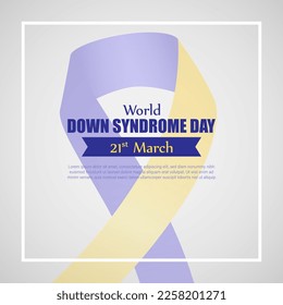 Vector illustration for World Down Syndrome Day
