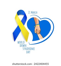 Vector Illustration of World Down Syndrome Day.
