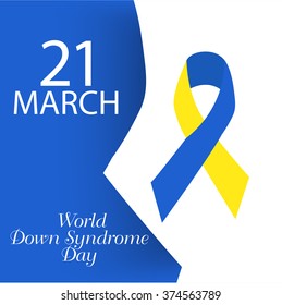 Vector illustration of World Down Syndrome Day.