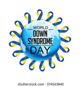 Vector illustration of World Down Syndrome Day.