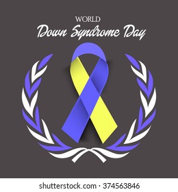 Vector illustration of World Down Syndrome Day.