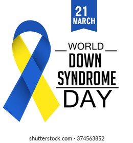 Vector illustration of World Down Syndrome Day.