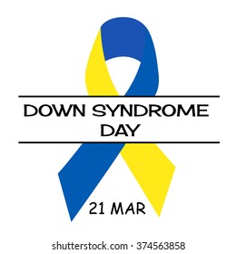 Vector illustration of World Down Syndrome Day.