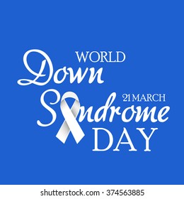 Vector illustration of World Down Syndrome Day.