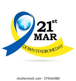 Vector illustration of World Down Syndrome Day.