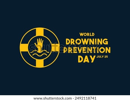 Vector Illustration of World Drowning Prevention Day. July 25. Flat design vector. Eps 10.
