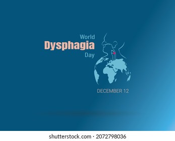 Vector illustration of the world dysphagia day