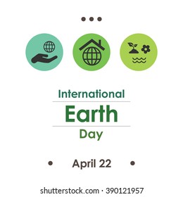 vector illustration / world earth day