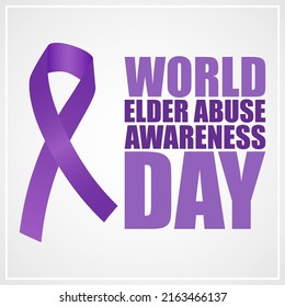Vector illustration for World Elder Abuse Awareness Day svg