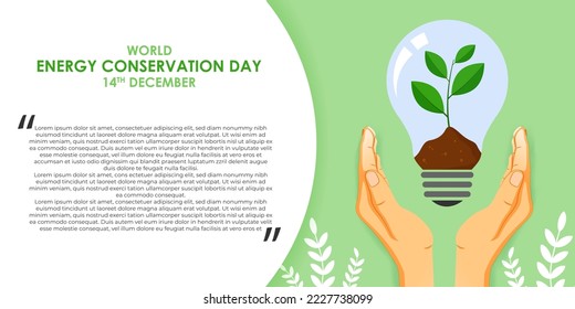 Vector illustration of World Energy Conservation Day