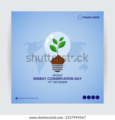 Vector illustration of World Energy Conservation Day