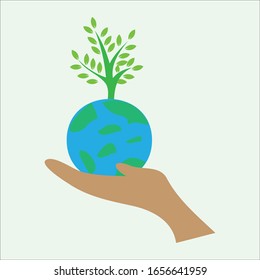 Vector illustration World Environment Day design.