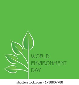 Vector  Illustration for World Environment day concept logo design - 5th June World Environment day Awareness Idea Campaign.