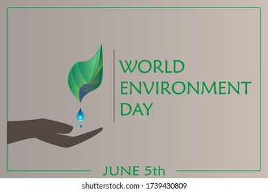 Vector illustration for the World Environment Day on June 5th.  