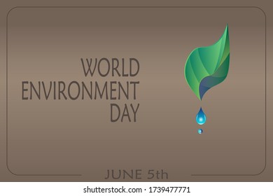 Ilustración de vectores para el Día Mundial del Medio Ambiente el 5 de junio.  