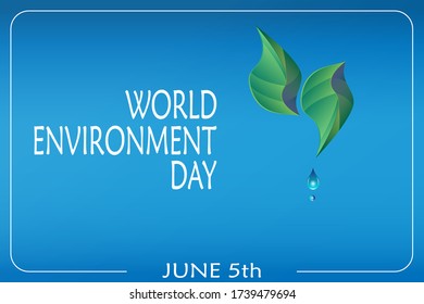 Vector illustration for the World Environment Day on June 5th.  
