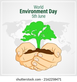 Vector Illustration For World Environment Day Banner