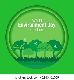 Vector illustration for World Environment Day banner