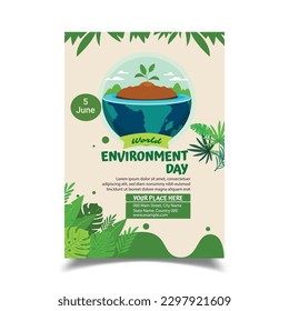 Vector Illustration of World Environment Day Flyer Poster