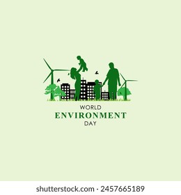 Vector illustration of World Environment Day social media feed template
