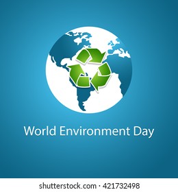 Vector illustration of a World Environment Day.