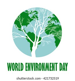 Vector illustration of a World Environment Day.
