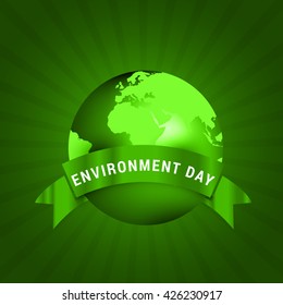 Vector  illustration of  World Environment Day.