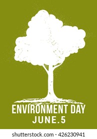 Vector  illustration of  World Environment Day.