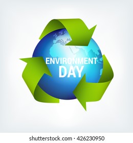 Vector  illustration of  World Environment Day.