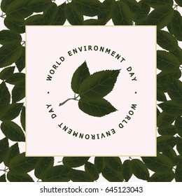 Vector illustration of a World Environment Day.