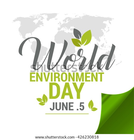 Vector  illustration of  World Environment Day.