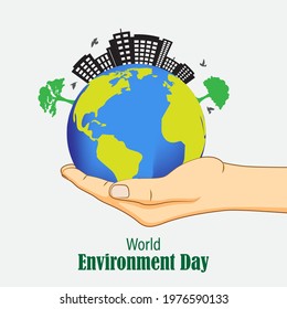 vector illustration for world environment day-5 june