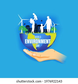 vector illustration for world environment day-5 june