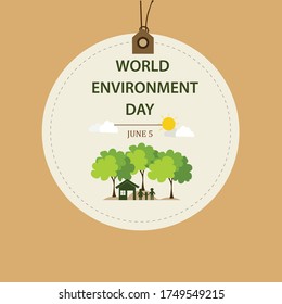 vector illustration of world environment day,eps